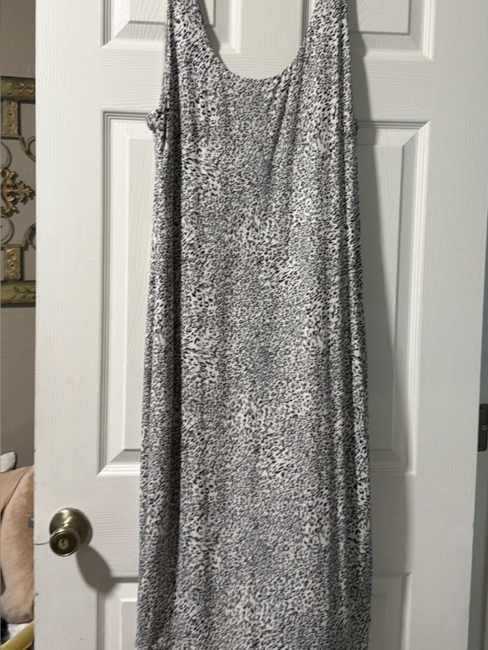 Gray Speckled Jersey Maxi dress